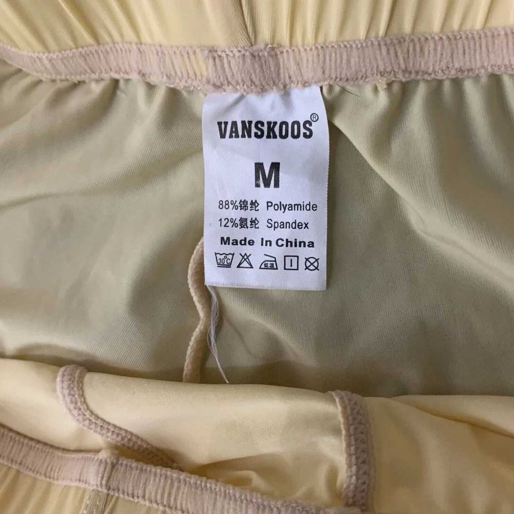 Vanskoos Pajama Pants Medium Yellow Stretch Lounge‎ Soft Sleep